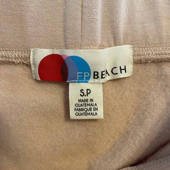 Free People Beach Alexis Elastic Waist Pink Circle Mini Skirt Soft Size Small - Picture 7 of 10